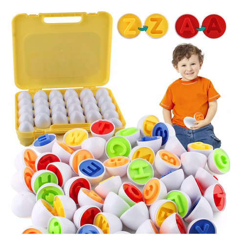 Huevos De Juguete Educativo Para Niños Multicolor, 26 Piezas