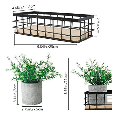 3 Plantas Artificiales En Macetas Flores Para Decoración Del