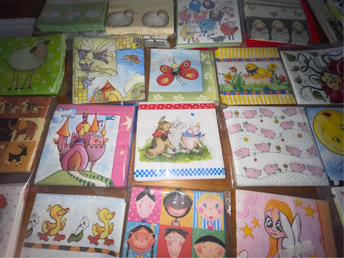 Servilletas Infantiles Alemanas Decoupage X10 Variado