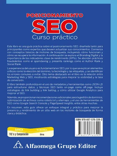 Libro Posicionamiento Seo Curso Práctico