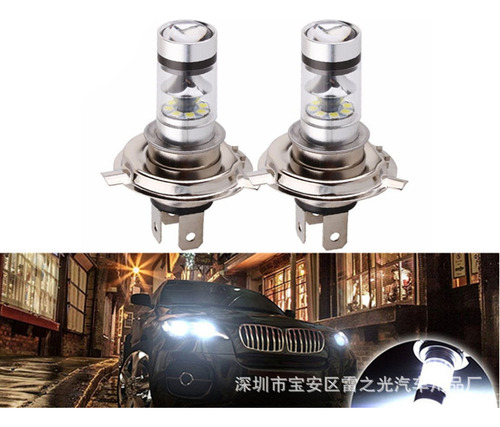 Dos Bombillas Led H4 De Alta Potencia 8000k Luz Antiniebla