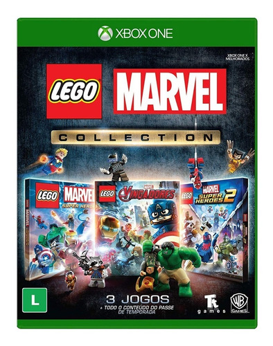 Lego Marvel Collection 3 Jogos - Xbox One - Novo - Física