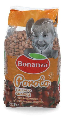 Poroto Hallado Bonanza 1kg(5 Unidad)super