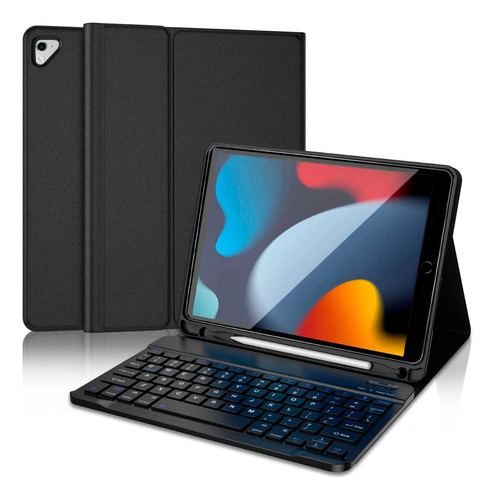 Funda Teclado Bluetooth iPad 7/8/9 Gen 10.2 Pulgadas