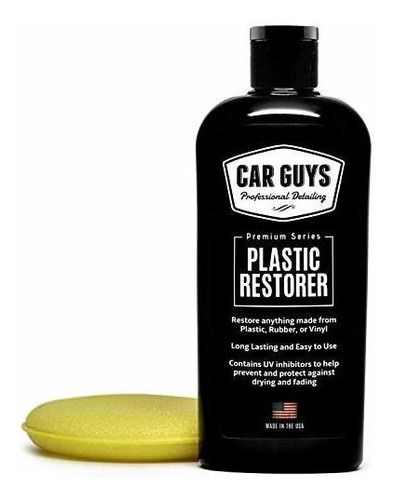 Imagen 1 de 5 de Restaurador De Plástico Car Guys Goma Vinilo Y Plástico