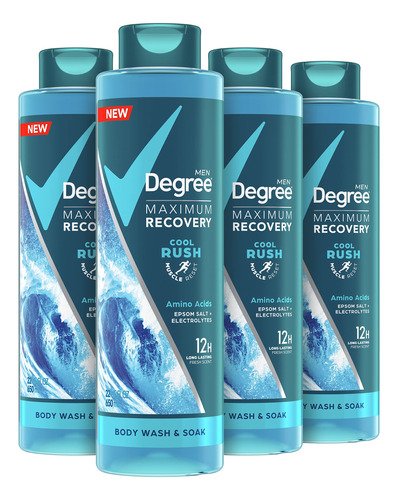 Degree Men Gel De Bano Y Remojo Para Recuperacion Despues De