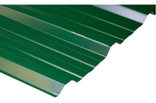 Chapa Color Verde Trapezoidal C-25 (0,5 Mm) X 11 Metros
