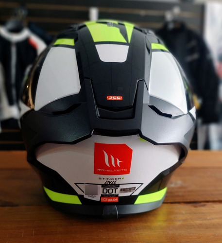 Casco Integral Mt Stinger 2 Zivze B3 Fluor Brillo-allmotors