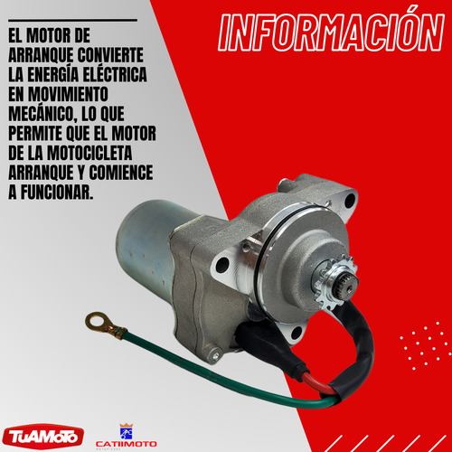 Motor De Arranque Para Moto Gilera Smash 110 Catiimoto