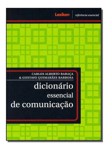Livro Dicionario Essencial De Comunicacao - Lexikon