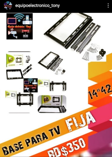 Base Fija Para Tv De 14 Hasta 42 Pulgadas