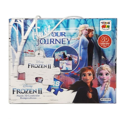 Puzzle 3d Frozen Ii - Contiene 3 Puzzles De 48 Piezas