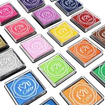 Comprar Set 20 Almohadillas De Colores P Sellos Tinta P Dedos