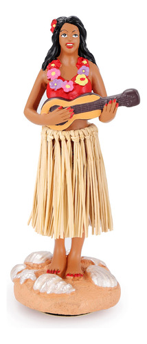 Bcsmyer Muñeco Hawaiano De Hula Girl Con Ukelele Bobblehea.