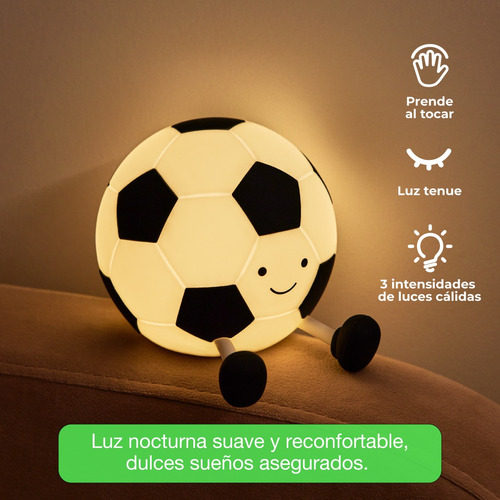 Lámpara Led Recargable Espanta Cuco Para Bebé Niños Rgb Usb