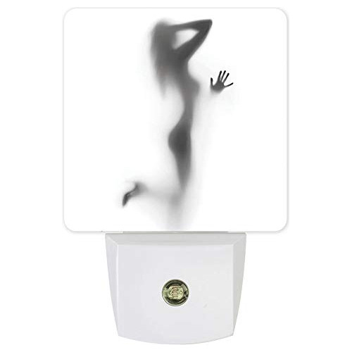 Luz Nocturna Led Enchufable Sensor, Negro Y Blanco Somb...