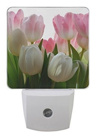 Lampara De Luz Nocturna De Tulipanes, Paquete De 2 Luces Le