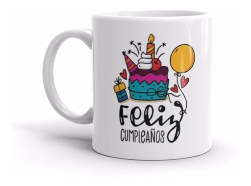 Taza Ceramica Cumpleaños, Anivers. Sublimada! Personalizada 