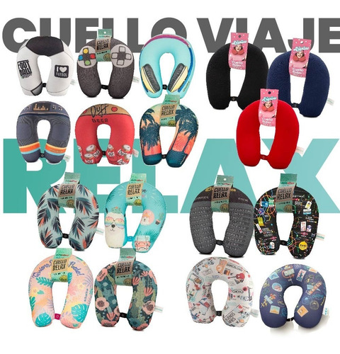 Almohada Cuello Viaje Relax Cervical Hombre Mujer Niño Niña
