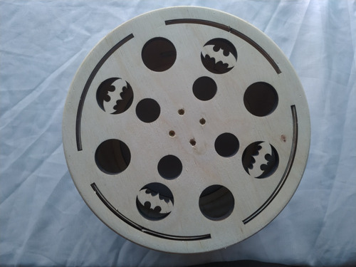 Carretilha De Madeira Para Pipa 25 Cm Com Rolamento