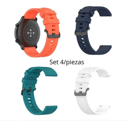 Correas Para Smartwatch 22mm Tipo Sport Varios Colores