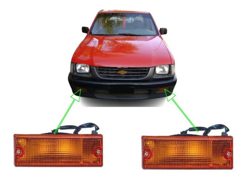 Imagen 1 de 6 de Juego Faros Giro Paragolpe P/ Chevrolet Luv 96 97 98 99