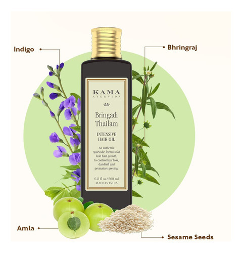 Kama Ayurveda Bringadi Tratamiento Intensivo De Pelo
