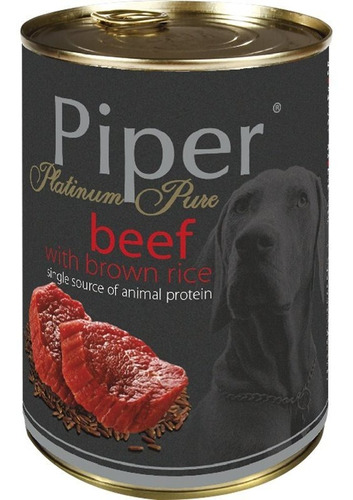 Piper Perro Carne Arroz Integral 400 Grs