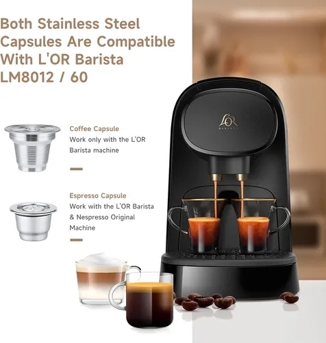Cápsulas Reutilizables De Acero Inoxidable L'or Barista Lm80
