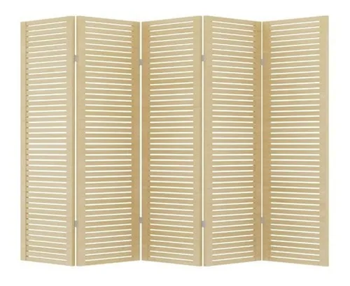 comprar Biombo Divisor De Ambiente Ripado - 5 Folhas + 4 Folhas 