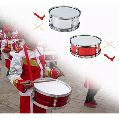 Tambor De 11 Pulgadas Con Guantes, Instrumento De Percusión