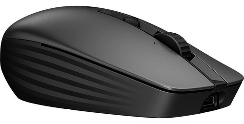 Mouse Sem Fio Recarregável Hp 710 Dongle Usb Bluetooth Preto