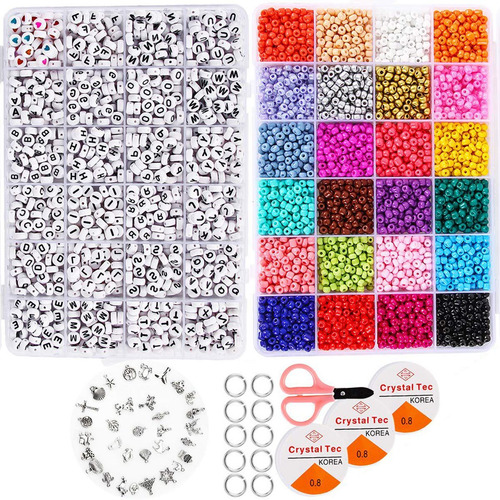 Conjunto De Cuentas Pequeñas Para Hacer Pulseras.