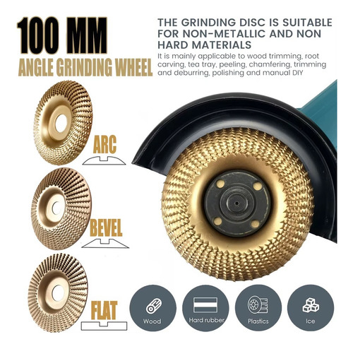 Disco Escofina Para Amoladora Tipo Bisel 100mm