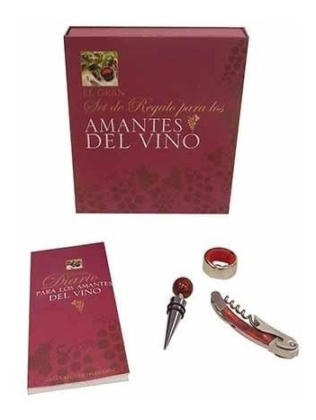 Libro Set De Regalo Para Los Amantes Del Vino B&t