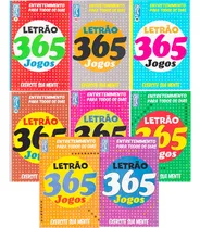 Comprar Kit 8 Livros Caça Palavras Letrão 365 Jogos +2,9 Mil Jogos