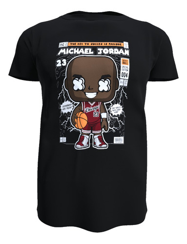 Polera Michael J, Jugador Baloncesto Chicago Bulls, Algodon