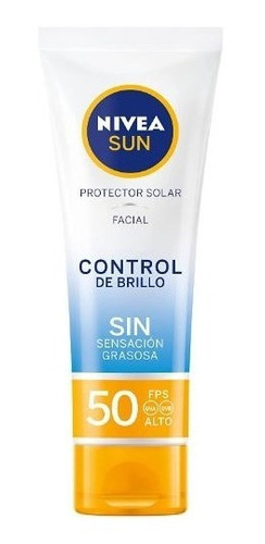 Nivea Sun Protector Solar Facial Control De Brillo Fps 50+