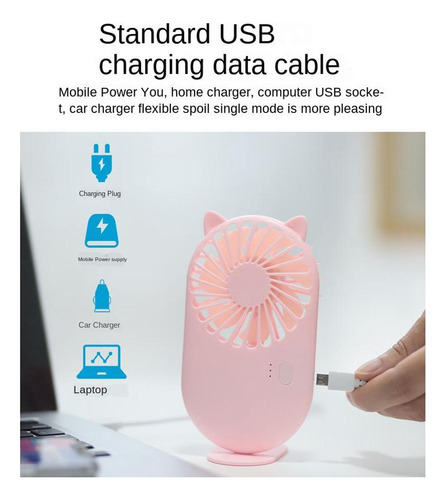 4 Paquete De 2-4 Mini Ventilador Usb, Ventilador De 4 Piezas