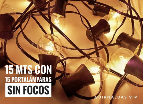 15 Mt Guirnalda Vintage Sin Luz Kermese Retro Cerveceria