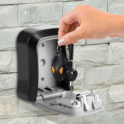 A Caja De Seguridad Con Llave, Combinación De 4 Dígitos