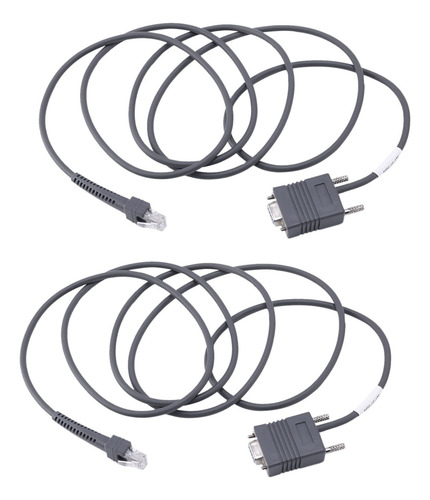 2 Cables De Serie Ls2208 Rs232 Cba-r01-s07par Para Symbol