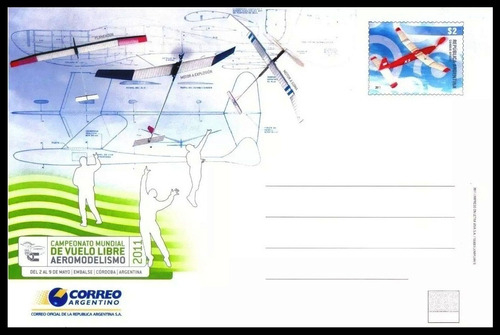 Argentina 2011 - Aeromodelismo - Tarjeta Postal - Gj Tar-221