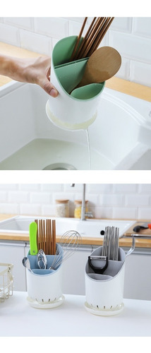 Imagen 7 de 10 de Escurridor Secador De Cubiertos Organizadores Cocina