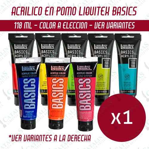 Acrilico En Pomo X 118ml Liquitex Linea Basics Microcentro