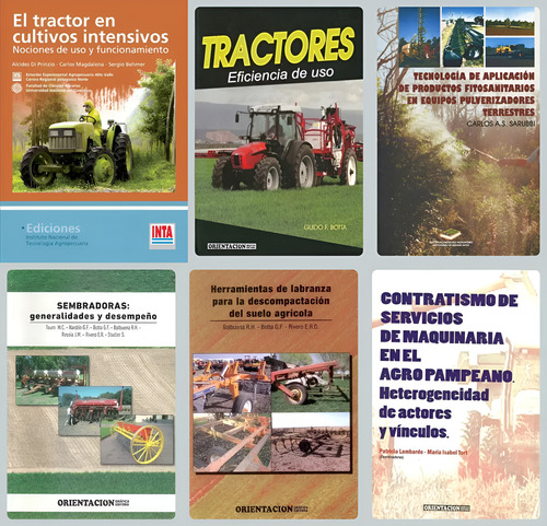 Combo 6 Libros De Maquinaria Agrícola Tractores Sembradoras