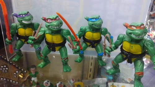 Figuras Tortugas Ninja Bootleg Con Accesorios Vintage 90s 