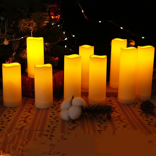 Led Sin Llama, Velas Electricas Decorativas,control Remoto