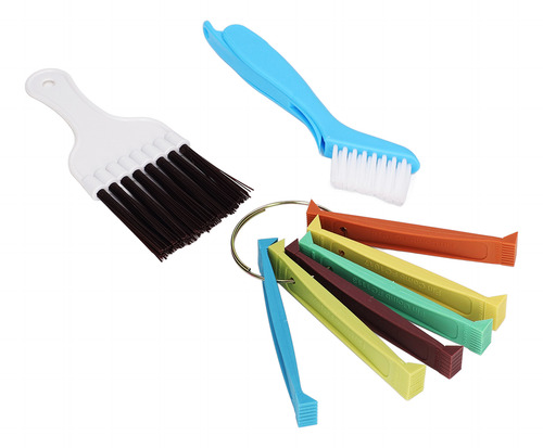 Set De 6 Cepillos Y Acondicionadores Coil Fin Comb Clean