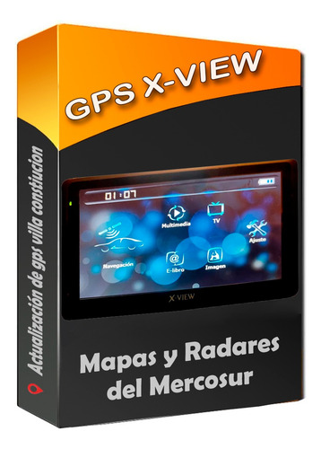 Actualización De Gps X-view Igo Mapas Del Mercosur (Usado)